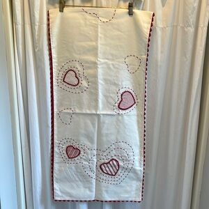 Pottery barn, kids Valentine’s Day, table runner